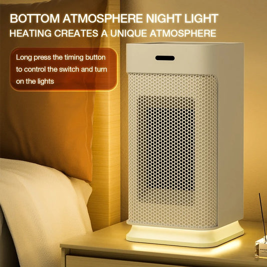Portable PTC Ceramic Space Heater 1200W – Fast Heating Electric Fan with Remote & Timer